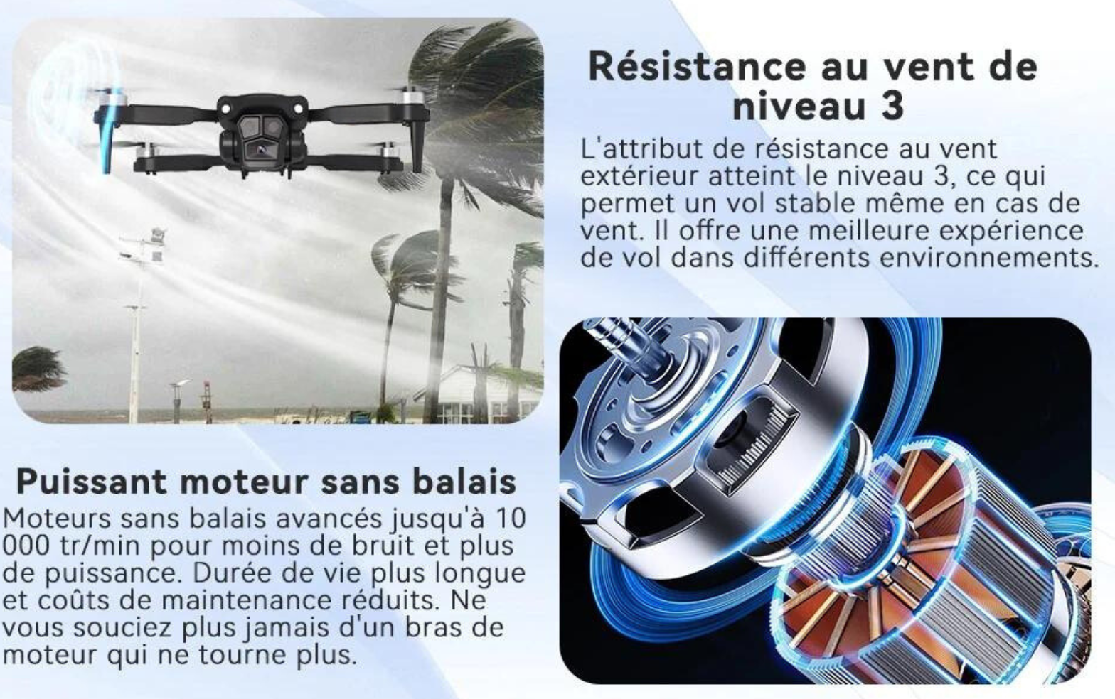 Marcherelle™ | Portable drone with dual camera – Intelligent stabilization and live video 8