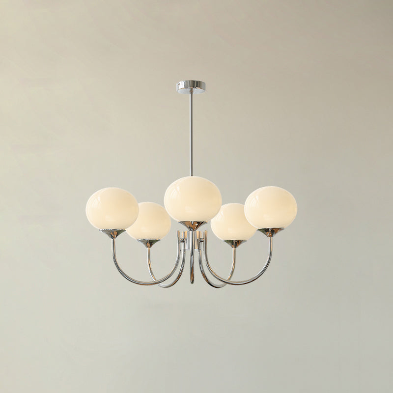 Variant image for Elegant Ceiling Lamp | Adjustable Height Light Fixture | Retro Dining Room Lights | Luxurious Glass Pendant Lights | Modern Ceiling Light - Zardee-12