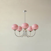 Variant image for Elegant Ceiling Lamp | Adjustable Height Light Fixture | Retro Dining Room Lights | Luxurious Glass Pendant Lights | Modern Ceiling Light - Zardee-10