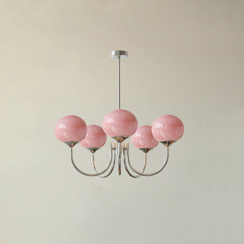 Variant image for Elegant Ceiling Lamp | Adjustable Height Light Fixture | Retro Dining Room Lights | Luxurious Glass Pendant Lights | Modern Ceiling Light - Zardee-10
