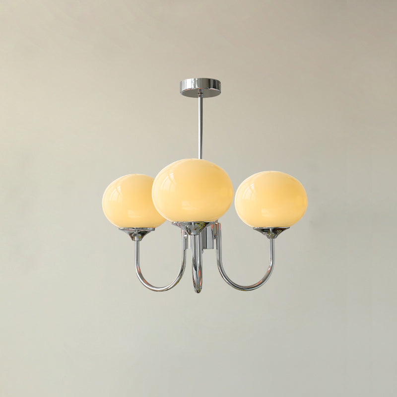 Variant image for Elegant Ceiling Lamp | Adjustable Height Light Fixture | Retro Dining Room Lights | Luxurious Glass Pendant Lights | Modern Ceiling Light - Zardee-5