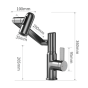 Robinet intelligent NovaFlow à 360 degrés avec affichage LED de la température pour cuisine et salle de bain moderne