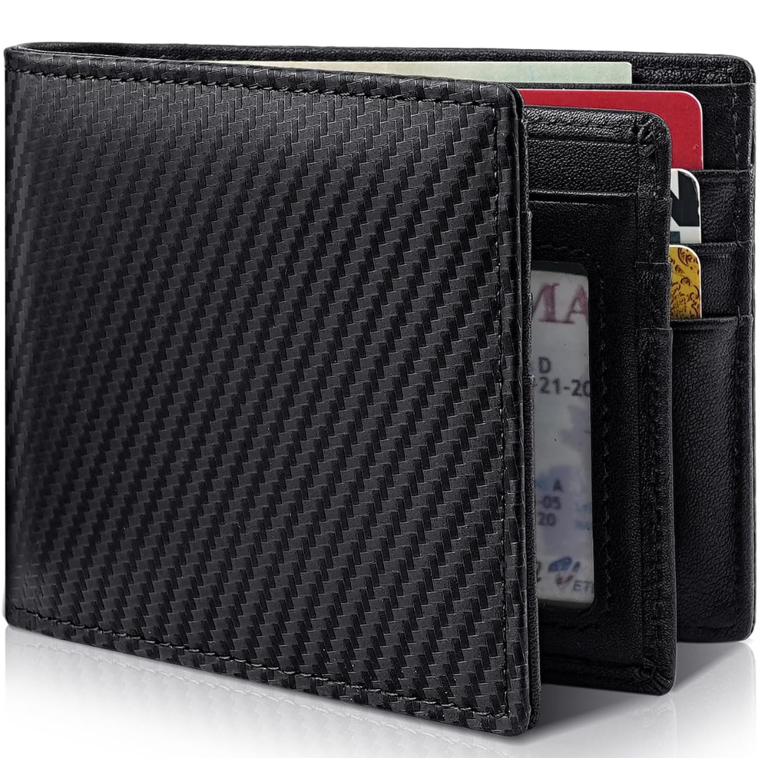 Men's Bifold Genuine Leather RFID Blocking Wallet - StitchCraft 4