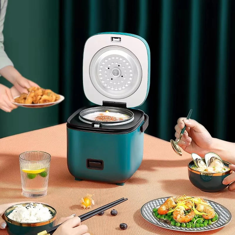 Mini Rice Cooker Automatic Household Kitchen Electric Cooking machine 1-2 People Food Warmer Steamer 1.2L Small Rice Cooker 1