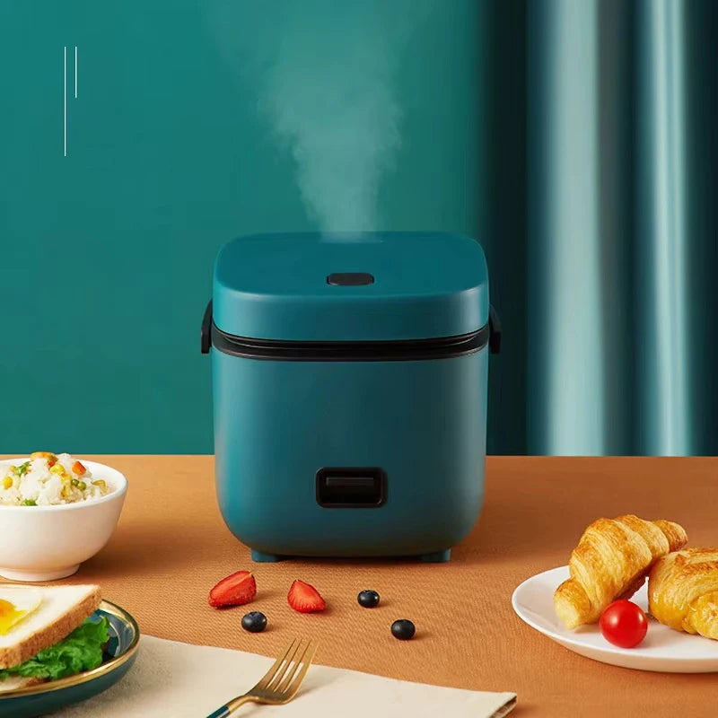 Mini Rice Cooker Automatic Household Kitchen Electric Cooking machine 1-2 People Food Warmer Steamer 1.2L Small Rice Cooker 2
