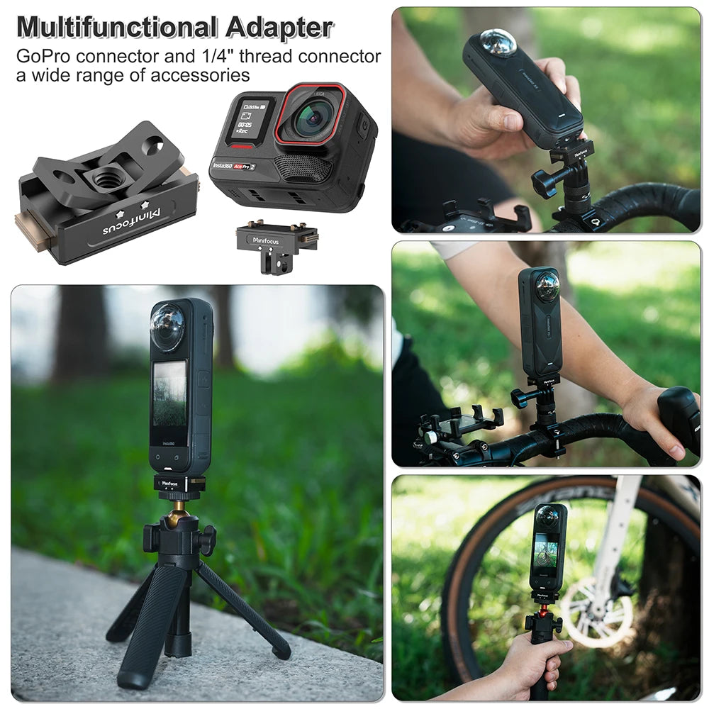 Minifocus Magnetic Adapter Mount For Insta360 X5 X4 Ace Pro 2 Action Camera Quick Release Mount Extension Base Support Accessory 2