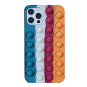 3D Push Rainbow Bubble Play Case For iPhone By NebulaCase Studio, Colorful Bubble Phone Cover