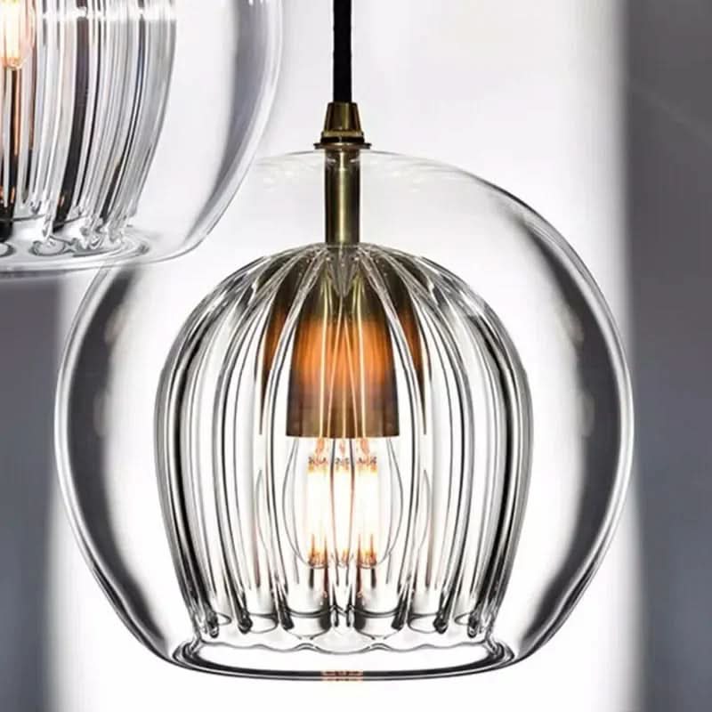 Moderne Glas-Pendelleuchte für Esszimmer im schlanken minimalistischen Stil Deckenleuchte für Wohnkultur