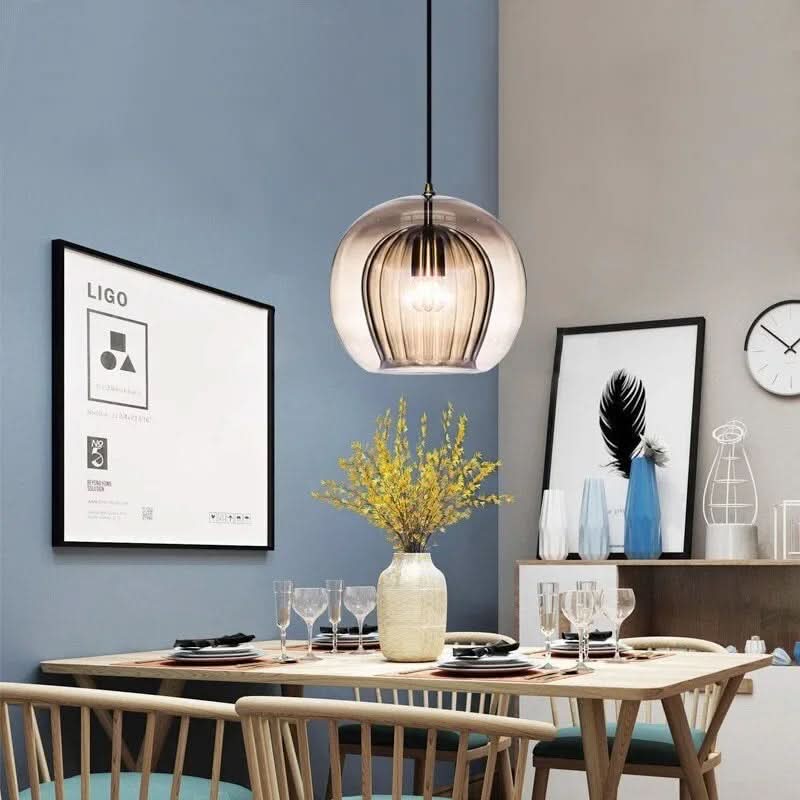 Moderne Glas-Pendelleuchte für Esszimmer im schlanken minimalistischen Stil Deckenleuchte für Wohnkultur