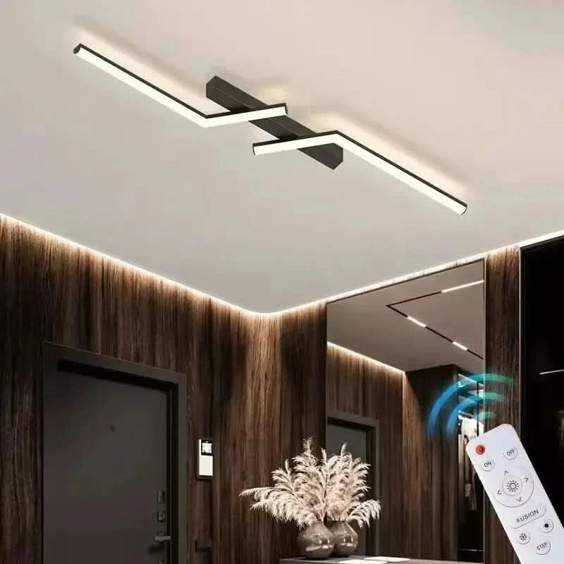 NovaLume LED Strip Ceiling Light Fixture With Linear LED Strip For Modern Interiors And Commercial Spaces