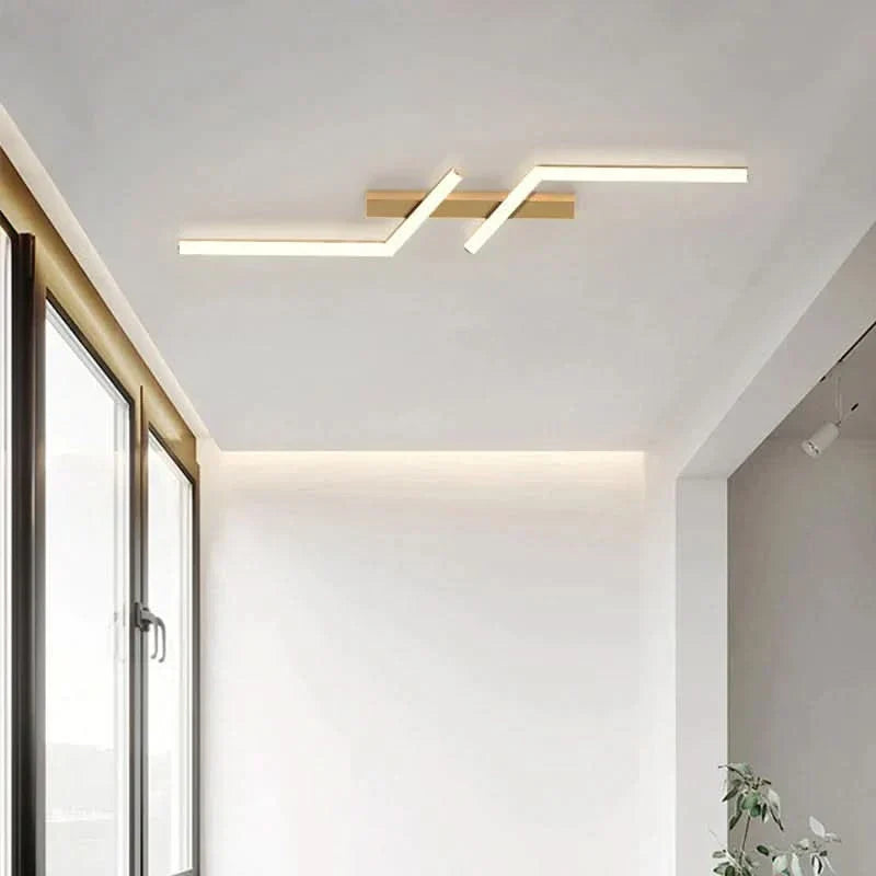 NovaLume LED Strip Ceiling Light Fixture With Linear LED Strip For Modern Interiors And Commercial Spaces