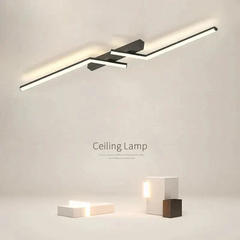 NovaLume LED Strip Ceiling Light Fixture With Linear LED Strip For Modern Interiors And Commercial Spaces
