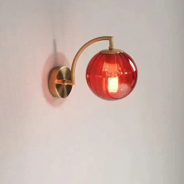 AuroraLume Modern Glass Wall Lamp For Contemporary Interiors Clear Glass Wall Light With Sleek Minimalist Design