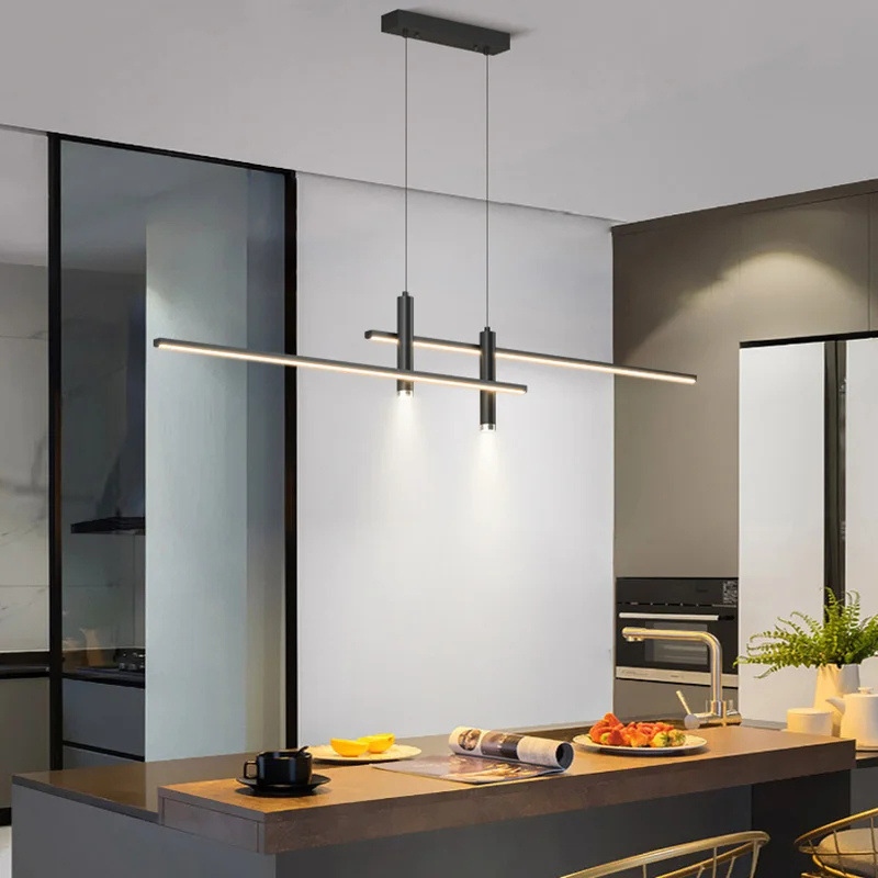 Modern Pendant Light Fixture | Kitchen Island Lighting | Adjustable Pendant Lighting | Contemporary Pendant for Kitchen | Geometric Ceiling Light - Zardee-2