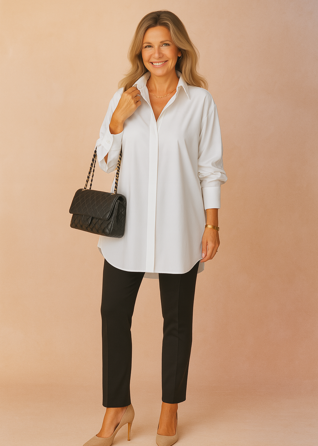 Monaco | Women's Oversized Blouse for Modern Elegance and Versatile Style 0