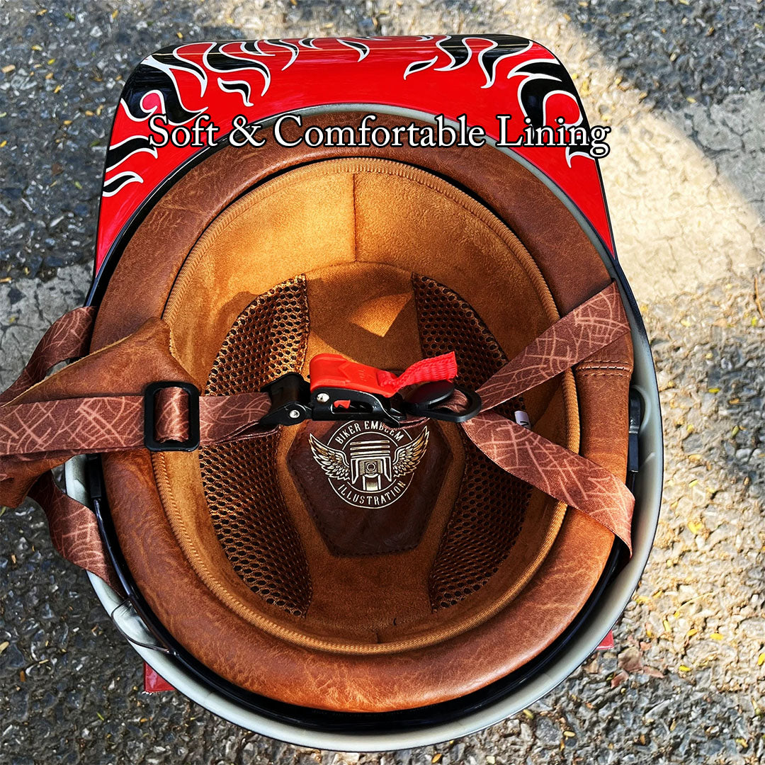 Retro baseballcap-stil motorcykel halv hjelm til ryttere, velegnet til bykørsel og daglige ture