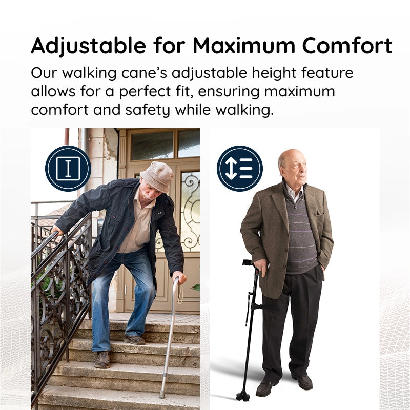 Multi-Functional Foldable LED Walking Cane 2