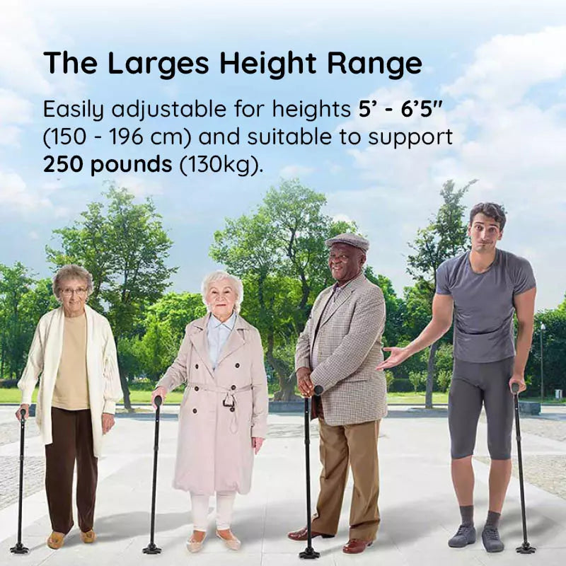 Multi-Functional Foldable LED Walking Cane 5