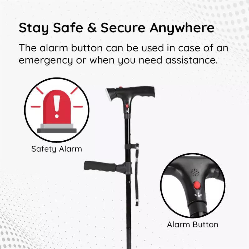 Multi-Functional Foldable LED Walking Cane 6