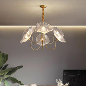 Aurora Glass Flower Chandelier Light Fixture For Elegant Home Decor And Classic Style For Living Rooms
