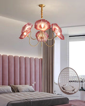 Aurora Glass Flower Chandelier Light Fixture For Elegant Home Decor And Classic Style For Living Rooms
