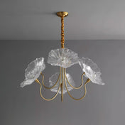 Aurora Glass Flower Chandelier Light Fixture For Elegant Home Decor And Classic Style For Living Rooms