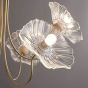 Aurora Glass Flower Chandelier Light Fixture For Elegant Home Decor And Classic Style For Living Rooms