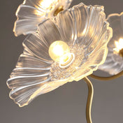 Aurora Glass Flower Chandelier Light Fixture For Elegant Home Decor And Classic Style For Living Rooms