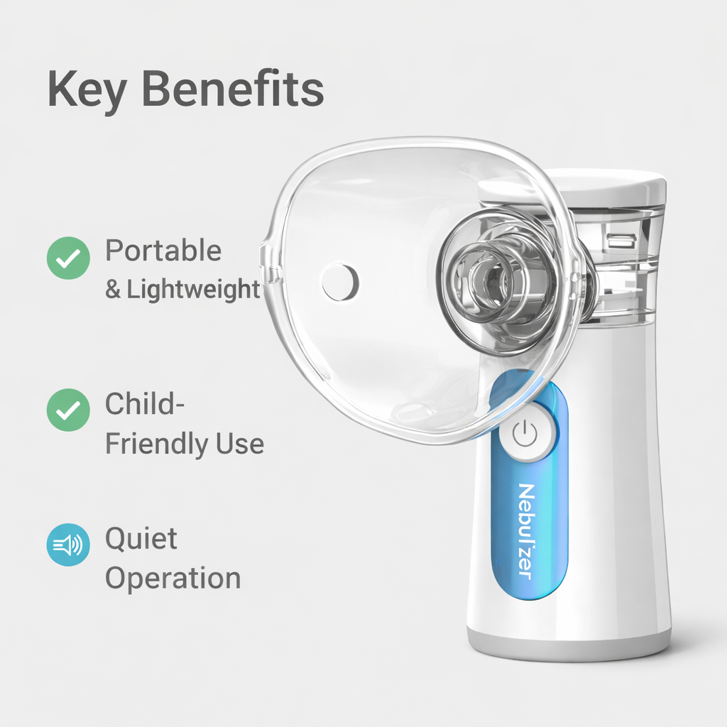Nebulizer with Portable Design and Child-Friendly Use 1