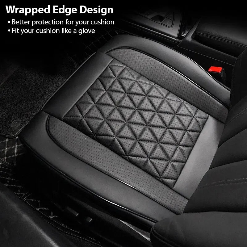 New Front Car Seat Cover PU Leather Cars Seat Cushion Automobiles Seat Protector Universal Car Chair Pad Mat Auto Accessories 1