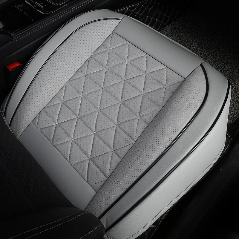 New Front Car Seat Cover PU Leather Cars Seat Cushion Automobiles Seat Protector Universal Car Chair Pad Mat Auto Accessories 4