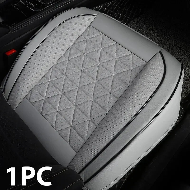 New Front Car Seat Cover PU Leather Cars Seat Cushion Automobiles Seat Protector Universal Car Chair Pad Mat Auto Accessories 7