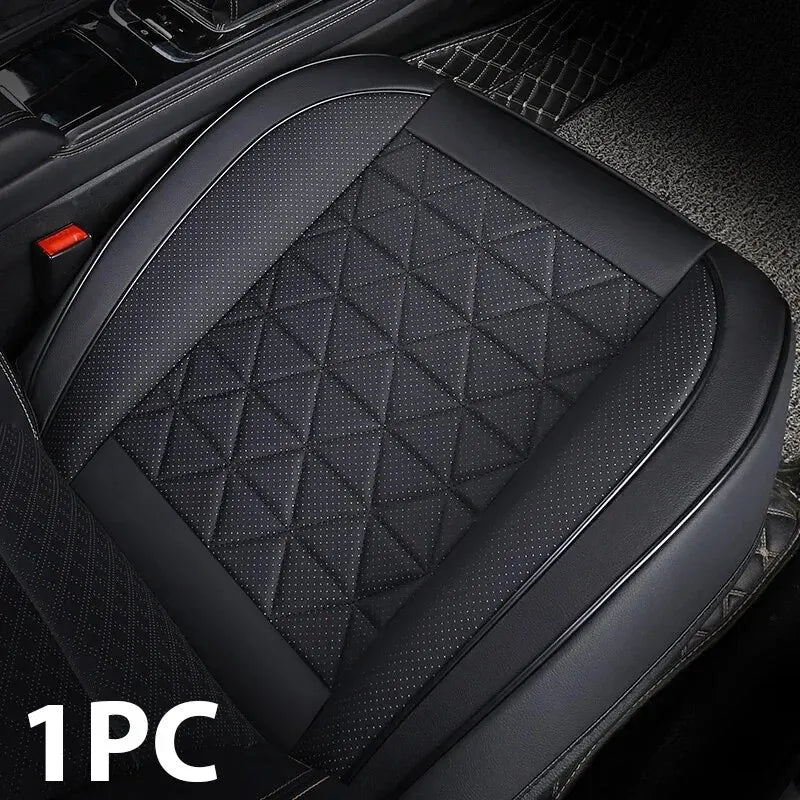 New Front Car Seat Cover PU Leather Cars Seat Cushion Automobiles Seat Protector Universal Car Chair Pad Mat Auto Accessories 9