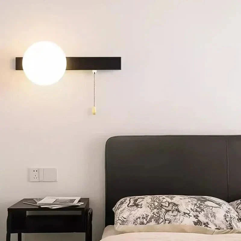 Nordic Style Wall Light With Integrated LED Illumination For Living Rooms, Bedrooms, And Hallways