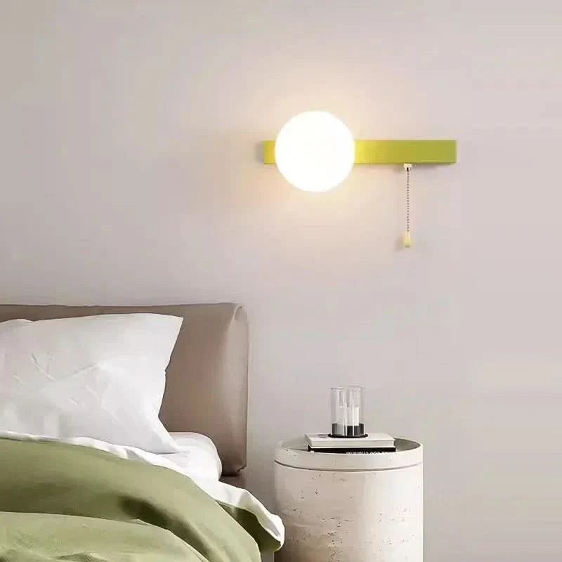Nordic Style Wall Light With Integrated LED Illumination For Living Rooms, Bedrooms, And Hallways