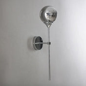 Scandinavian Glass Wall Lamp With Warm LED Light In Minimalist Nordic Design For Modern Homes And Living Spaces