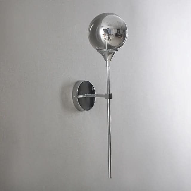 Scandinavian Glass Wall Lamp With Warm LED Light In Minimalist Nordic Design For Modern Homes And Living Spaces