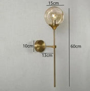 Scandinavian Glass Wall Lamp With Warm LED Light In Minimalist Nordic Design For Modern Homes And Living Spaces