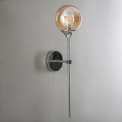 Scandinavian Glass Wall Lamp With Warm LED Light In Minimalist Nordic Design For Modern Homes And Living Spaces