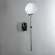 Scandinavian Glass Wall Lamp With Warm LED Light In Minimalist Nordic Design For Modern Homes And Living Spaces
