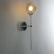 Scandinavian Glass Wall Lamp With Warm LED Light In Minimalist Nordic Design For Modern Homes And Living Spaces