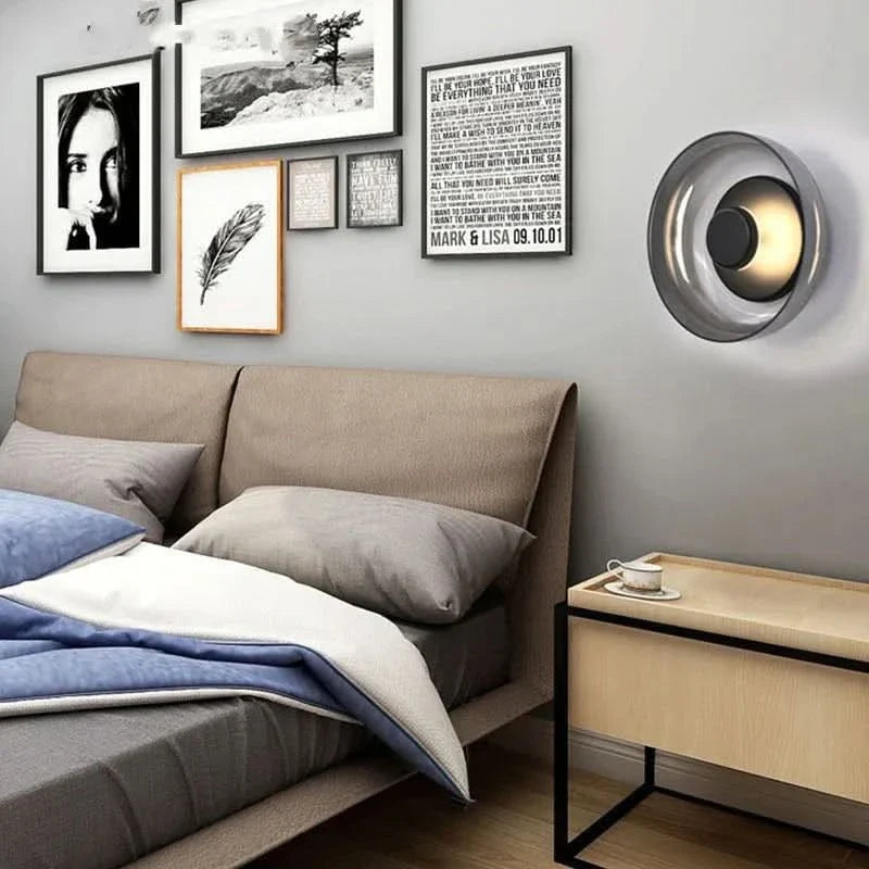 Scandinavian Minimalist LED Wall Sconce Light 5W Glass Design For Living Room Hallway And Bedroom Decor