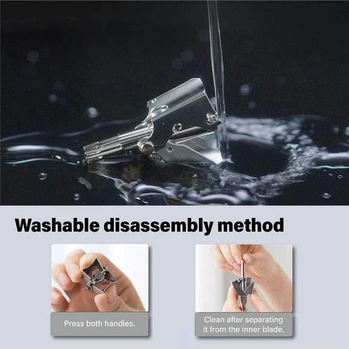 Nose Hair Trimmer with Stainless Steel Blades and Gentle Design 1