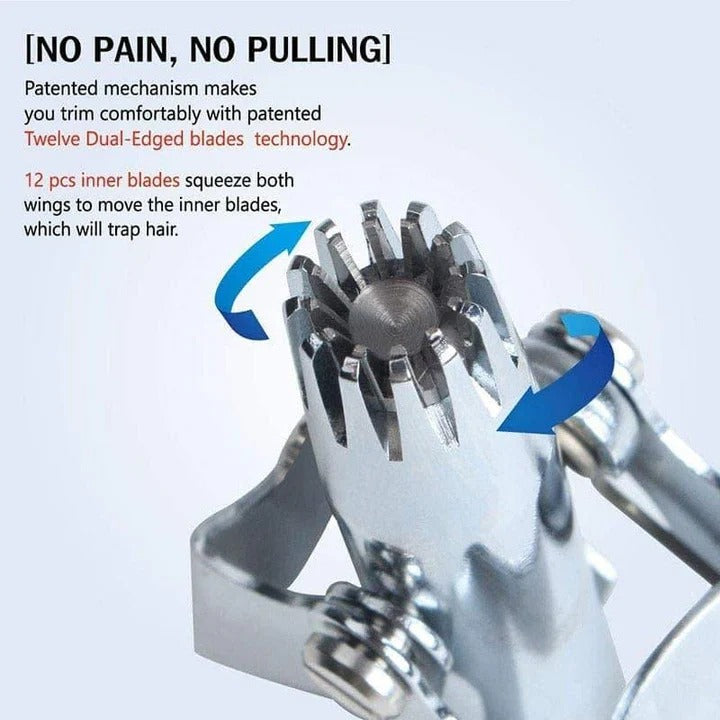 Nose Hair Trimmer with Stainless Steel Blades and Gentle Design 2