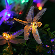 AeroDragonfly napelemes füzérfények élénk, többszínű LED-ekkel kültéri kertekhez és teraszokhoz