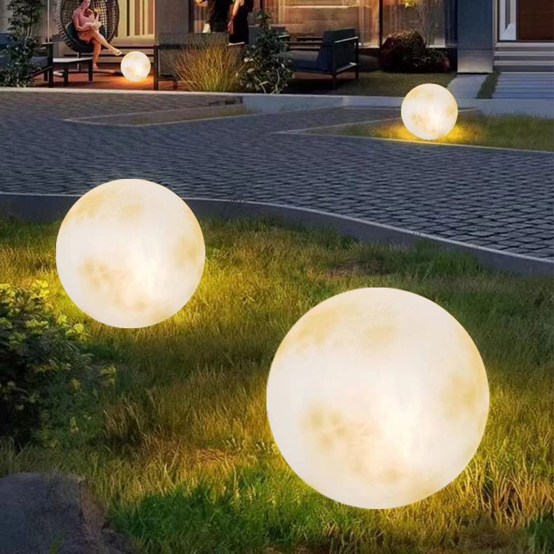 Havelampe Måne Drevet Af Solenergi Til Udendørs Belysning Og Aftenstemning I Din Have