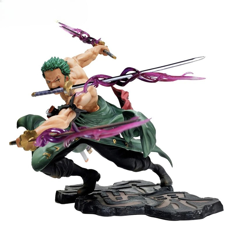 Pirate World Roronoa Zoro 10 cm PVC actionfigur Trebladet stil samlerdukke gave til børn