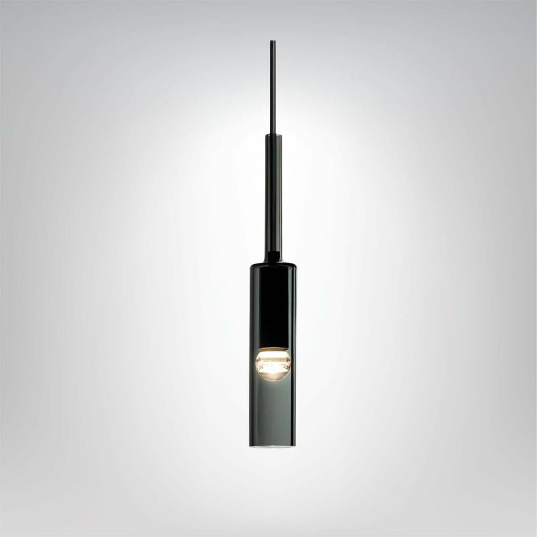 Suspension en verre contemporaine avec base E27 pour salle à manger et salon - Éclairage moderne pour la maison
