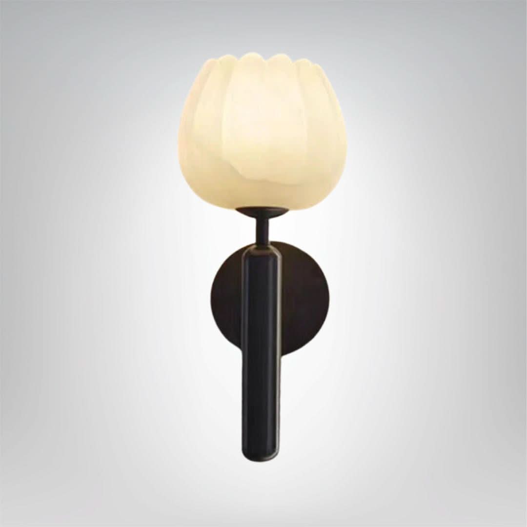 Contemporary LED Marble Wall Lamp With Copper Accents For Modern Home Lighting And Hallways