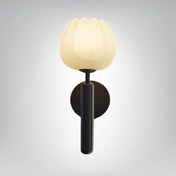 Contemporary LED Marble Wall Lamp With Copper Accents For Modern Home Lighting And Hallways